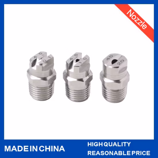 스테인레스 스틸 암나사 1/4 헹굼 G 풀 콘 노즐